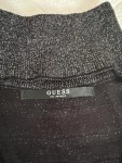 Vorschaubild 2 von Damen Kleid Pullover Glitzer Schwarz Langarm V-Ausschnitt Gr. S
