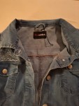 Vorschaubild 2 von Jeansjacke Damen Gr. 44 Blau Strasssteine Hellblau Casual