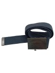 Vorschaubild 1 von Gürtel Blau Gr. 90 Stoff Uni Casual Freizeit 4 cm 106 cm Logo