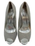 Vorschaubild 2 von Peeptoes Damen Gr. 37 Silber Kunststoff Slip-On 11 cm Glamourös Party