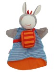 Vorschaubild 1 von Handpuppe Esel mit Trommel Stofftier Plüschtier mehrfarbig 33cm