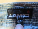 Vorschaubild 2 von Bootcut Jeans Kinder Blau Gr. 164 Baumwolle Uni Retro Freizeit Knopf L20