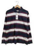 Vorschaubild 1 von Herren Poloshirt Langarm Gr. 50, L Mehrfarbig Gestreift Baumwolle