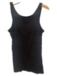 Vorschaubild 3 von Top Kinder Schwarz Gr. 140 Polyester Basic Ärmellos Freizeit Rippstrick