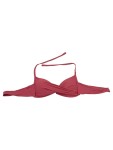 Vorschaubild 1 von Bikini-Oberteil Damen Rosa Gr. 38/M Polyamid Uni Feminin Ärmellos