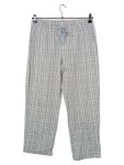Vorschaubild 1 von Damen Schlafanzughose kariert Gr. 40, 42 Grau Baumwolle Pyjamahose