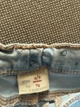Vorschaubild 3 von Baby Girl Jeans Hose Gr. 74 Hellblau Buchstaben Muster 6-9 Monate