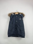 Vorschaubild 2 von Steppweste Blau Gr. 176 Kapuze Fellbesatz Casual