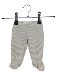 Vorschaubild 1 von Baby Jogginghose Stramplerhose mit Füßen Gestreift Beige Gr. 44