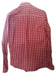 Vorschaubild 3 von Trachtenhemd Herren Rot Kariert Gr. S 37, 38 Slim Fit Baumwolle