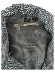 Vorschaubild 2 von Damen Hemdbluse Langarm Gepunktet Blau Gr. 34 XS Casual