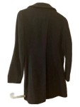 Vorschaubild 2 von Wollmantel Damen Blau Gr. 38/M Wolle Uni Klassisch Langarm Alltag Knopf