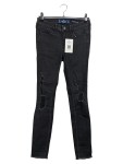 Vorschaubild 1 von Ripped Jeans Damen Schwarz Gr. W24/32/XXS Baumwolle Uni Casual 35 cm