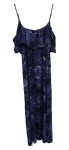 Vorschaubild 2 von Damen Sommerkleid Maxikleid Blau Batik-Muster Gr. 38/M