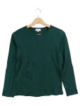 Vorschaubild 1 von Damen Pullover Langarmshirt Grün Gr. 38 Basic Baumwolle