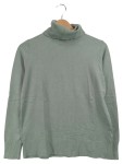 Vorschaubild 1 von Damen Rollkragenpullover Pullover Gr. 38 M Grün Basic Viskose