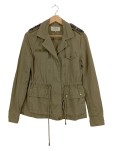 Vorschaubild 1 von Damen Sweatjacke Oliv Gr. 34;XS Baumwolle Casual Applikationen