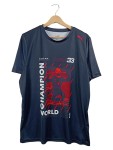 Vorschaubild 1 von Max Verstappen Champion World 2021 Fanshirt T-Shirt Blau Gr. 50;L