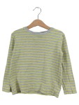 Vorschaubild 1 von Kinder Pullover Langarmshirt Grau Gestreift Gr. 104/110 Baumwolle