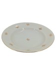 Vorschaubild 1 von Suppenteller Porzellan Weiß Goldrand Florales Muster 24 cm