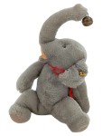 Vorschaubild 1 von Elefant Baby Kuscheltier Grau Plüschtier Knopf im Ohr mit Glocke