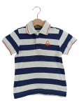Vorschaubild 1 von Poloshirt Kinder Gr. 98 Mehrfarbig Gestreift