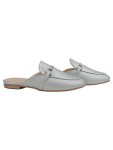 Vorschaubild 1 von Damen Pantoletten Mules Silber Gr. 36 Elegant Metallic Schmuckdetail