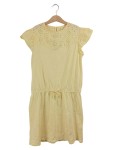 Vorschaubild 1 von Mädchen Sommerkleid Kleid Gr. 152 Gelb Baumwolle Lochmuster