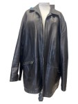 Vorschaubild 1 von Herren Lederjacke Schwarz Gr. 56 3XL Klassisch