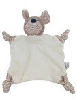 Vorschaubild 1 von Schmusetuch Hund Kuscheltuch Schnuffeltuch Beige 25x25cm Baby