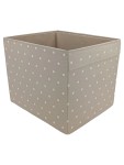 Vorschaubild 1 von Aufbewahrungsbox Spielzeugkiste Beige Punkte 38x33 cm Faltbox Kinder