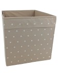 Vorschaubild 1 von Aufbewahrungskorb Beige mit Punkten 38x32 cm Polyester