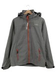 Vorschaubild 1 von Herren Softshelljacke Grau Gr. M Kapuze Outdoor Jacke
