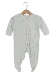 Vorschaubild 1 von Baby Body Strampler Gr. 62 Weiß Sterne Langarm 100% Baumwolle