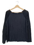 Vorschaubild 1 von Damen Langarmshirt Schwarz Gr. 40 L Spitze