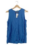 Vorschaubild 1 von Damen Top Ärmellos V-Ausschnitt Blau Gr. 40