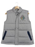 Vorschaubild 1 von Steppweste Kinder Grau Gr. 158 Polyester Logo-Print Casual Ärmellos