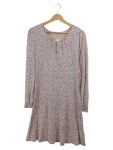 Vorschaubild 1 von Damen Blusenkleid Tunikakleid Gr. 38 M Rosa Blumenmuster
