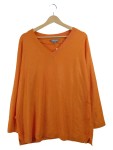 Vorschaubild 1 von Damen Pullover V-Ausschnitt Orange Gr. 42, 44 Casual