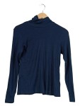 Vorschaubild 1 von Damen Rollkragenpullover Langarmshirt Blau Gr. 38 M