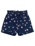 Vorschaubild 1 von Mädchen Shorts Kurze Hose Blau Blumenmuster Gr. 80