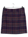 Vorschaubild 1 von Damen Faltenrock Midirock Kariert Lila Gr. 40 L