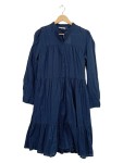 Vorschaubild 1 von Damen Blusenkleid Hemdblusenkleid Gr. 40 L Blau Casual Baumwolle