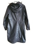 Vorschaubild 2 von Regenjacke Damen Gr. 40/L Schwarz Baumwolle Uni Outdoor Langarm