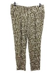 Vorschaubild 1 von Damen Stoffhose Freizeithose Oliv Blumenmuster Gr. 44 XXL