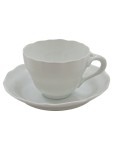 Vorschaubild 1 von Tasse und Unterteller Porzellan weiß Klassisch