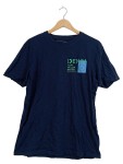Vorschaubild 1 von Denim Herren T-Shirt Blau Gr. L Logo-Print Casual