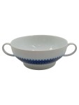 Vorschaubild 1 von Thomas Suppentasse mit Henkeln Porzellan Weiß Blaues Muster 12 cm Klassisch