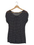 Vorschaubild 1 von Damen T-Shirt Schwarz Muster Gr. 40 L Kurzarm Casual
