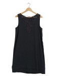 Vorschaubild 1 von Damen Cocktailkleid Schwarz Spitze Ärmellos Gr. 40 L Elegant